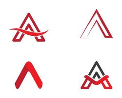 brief een logo ontwerpset vector