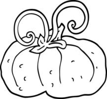 lijn tekening tekenfilm winter squash vector