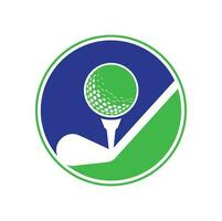 stok golf logo ontwerp vector sjabloon. golf logo ontwerpen. golf sport silhouet logo ontwerp sjabloon