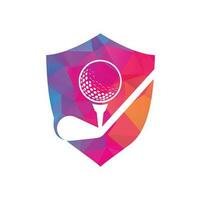 stok golf logo ontwerp vector sjabloon. golf logo ontwerpen. golf sport silhouet logo ontwerp sjabloon