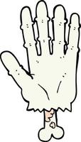 tekenfilm zombie hand- vector