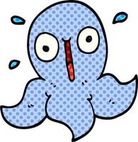 tekenfilm tekening grappig Octopus vector