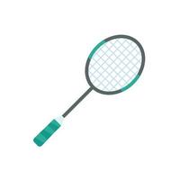 badminton knuppel voor raken shuttles in binnen- sport- vector