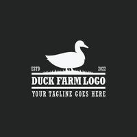 eend boerderij logo vector