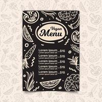 veganistisch restaurantmenu vector