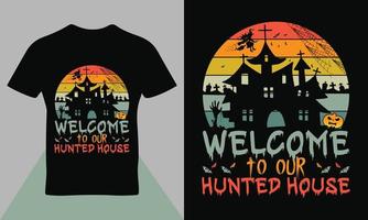 gelukkig halloween citaat typografie t-shirt ontwerp vector