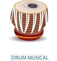 trommel musical instrumenten voorraad vector illustratie pro vector