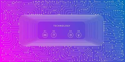 computerchip elektronische printplaat vector voor technologie en financiën concept en onderwijs voor de toekomst