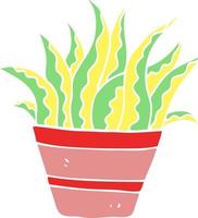 cartoon doodle plant vector