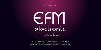 elektronische digitale muzieklettertype vector