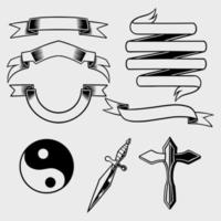 multipurpose accessoires lint reeks element illustratie vector