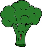 tekenfilm tekening broccoli vector
