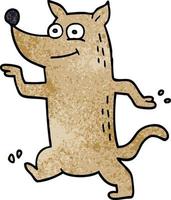 cartoon doodle grappige hond vector