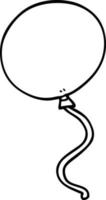 lijntekening cartoon ballon vector