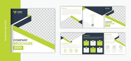 groen bedrijf plein drievoud brochure ontwerp, abstract brochure vector