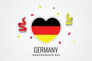 Duitsland onafhankelijkheid dag, eenheid dag vector