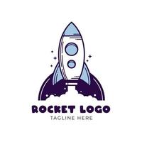 raket logo ontwerp voor bedrijf of ieder doel vector