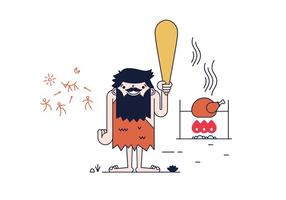 Gratis Caveman Vector