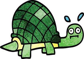 tekenfilm tekening grappig schildpad vector
