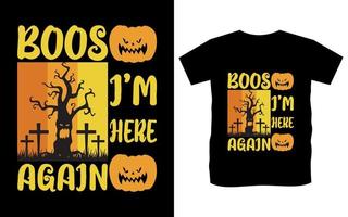 gelukkig halloween citaat t-shirt sjabloon ontwerp vector, halloween typografie element retro wijnoogst t-shirts ontwerp, halloween eng mode ontwerp voor hoge kwaliteit typografie illustratie overhemd ontwerp vector