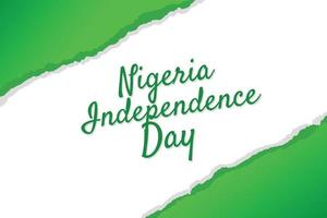 Nigeria onafhankelijkheid vlag vector