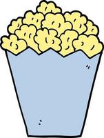 cartoon doodle popcorn vector