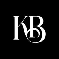 eerste brief kb logo vector vrij vector sjabloon