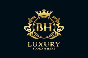 eerste bh brief Koninklijk luxe logo sjabloon in vector kunst voor luxueus branding projecten en andere vector illustratie.