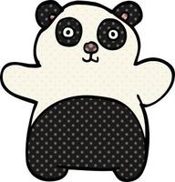 tekenfilm tekening gelukkig panda vector