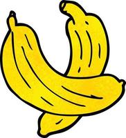 tekenfilm tekening paar- van bananen vector