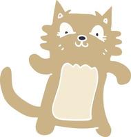 tekenfilm tekening dansen kat vector