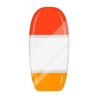 een vlak vector illustratie van een surfboard