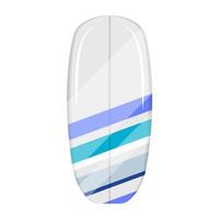 een vlak vector illustratie van een surfboard