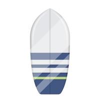 een vlak vector illustratie van een surfboard