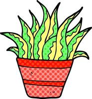 cartoon doodle plant vector