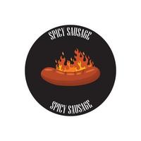 barbecue logo en symbool vector