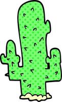 cartoon doodle cactus vector