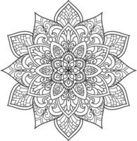 schets mandala vector