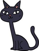 cartoon doodle kat vector
