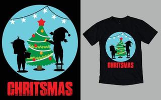 kerstdag t-shirt ontwerp vector