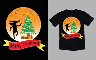 kerstdag t-shirt ontwerp vector