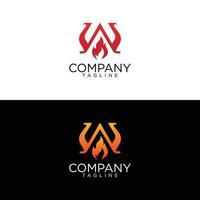 w brand logo ontwerp en premie vector Sjablonen