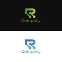 r tech logo ontwerp en premie vector Sjablonen