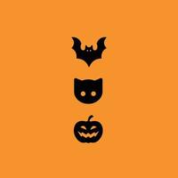 haloween kat items vector