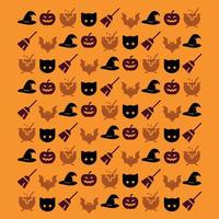 haloween heks patroon vector