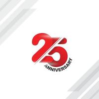 mooi koel 25 verjaardag logo vector