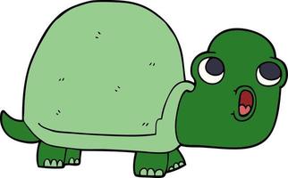 tekenfilm tekening geschokt schildpad vector