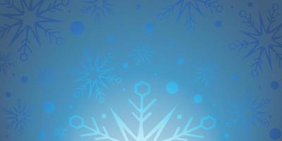 Kerstmis blauw achtergrond met schattig winter sneeuwvlokken en ellipsen vector