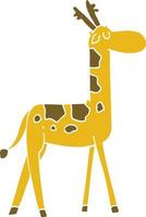 tekenfilm tekening grappig giraffe vector