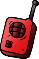 tekenfilm tekening walkie talkie vector
